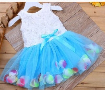 Korean Summer Dress for Girls - Petal Design.