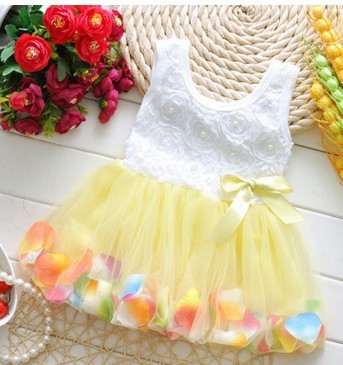 Korean Summer Dress for Girls - Petal Design.