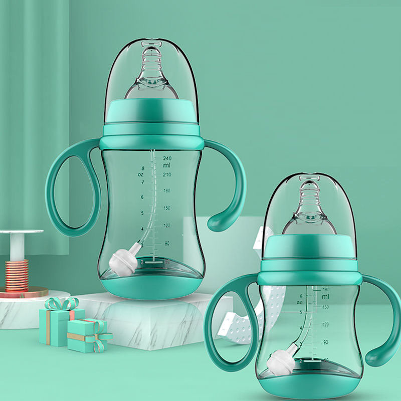 Silicone baby feeding bottle