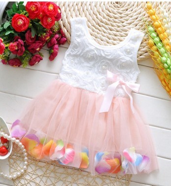 Korean Summer Dress for Girls - Petal Design.